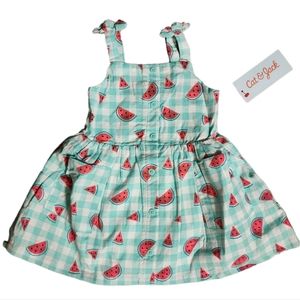 NWT Girls Cat & Jack Watermelon Dress Size 12m